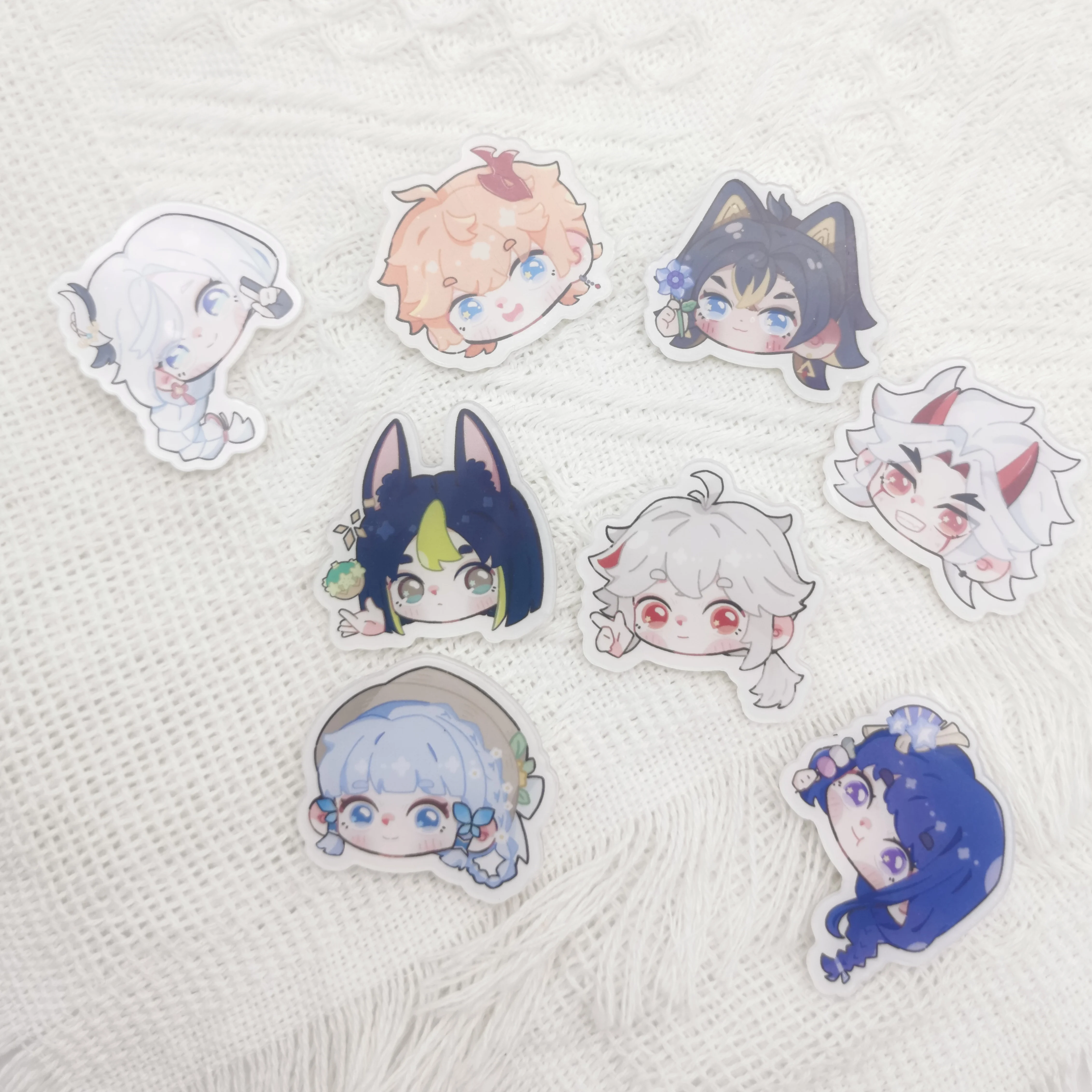 1PC Anime Game Genshin Impact Cute Klee Nahida Lapel Badges Clothes Jewelry Collar Acrylic Brooches Accessories Gifts For Friend