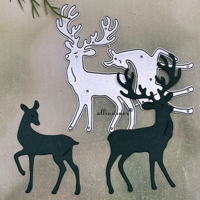 Sika deer decoration Metal Cutting Dies for DIY Scrapbooking Album Paper Cards Decorative Crafts Embossing Die Cuts