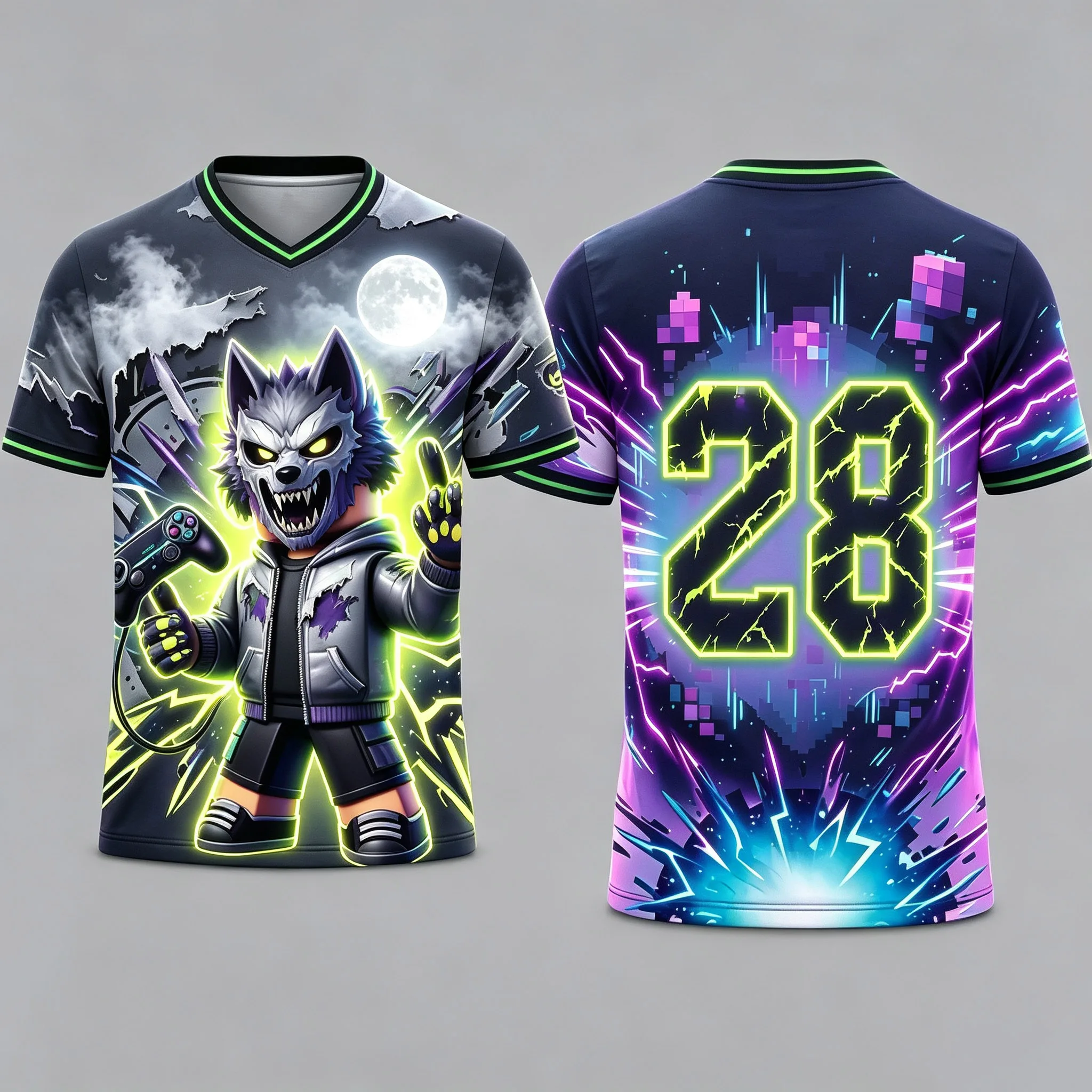 Roblox Halloween Vampire Character T Shirt 3D Full Print Children Short Sleeve Tee Youth Game Cosplay Daily Tops