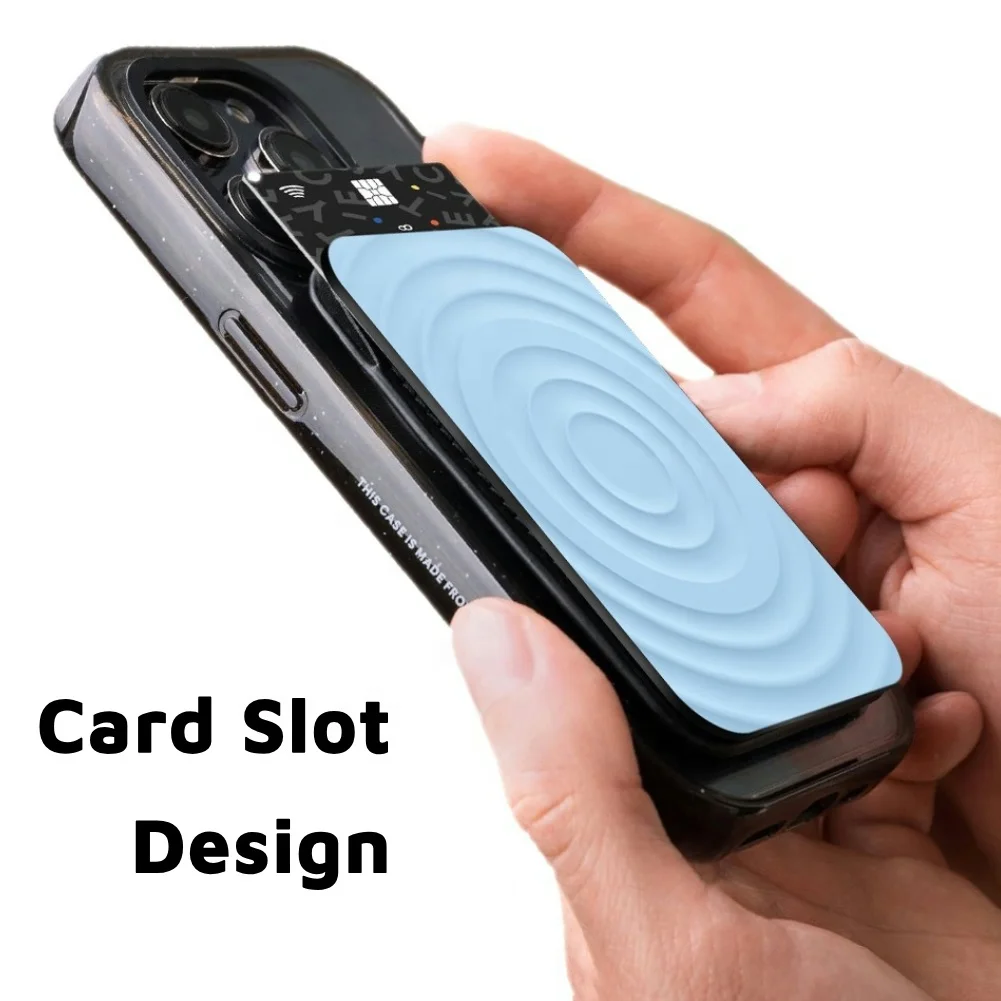 2IN1 السائل سيليكون تموج المغناطيسي مع فتحة للبطاقات محفظة حامل هاتف مغناطيس قوي المفاجئة مع حامل هاتف بطاقة تمكين NFC