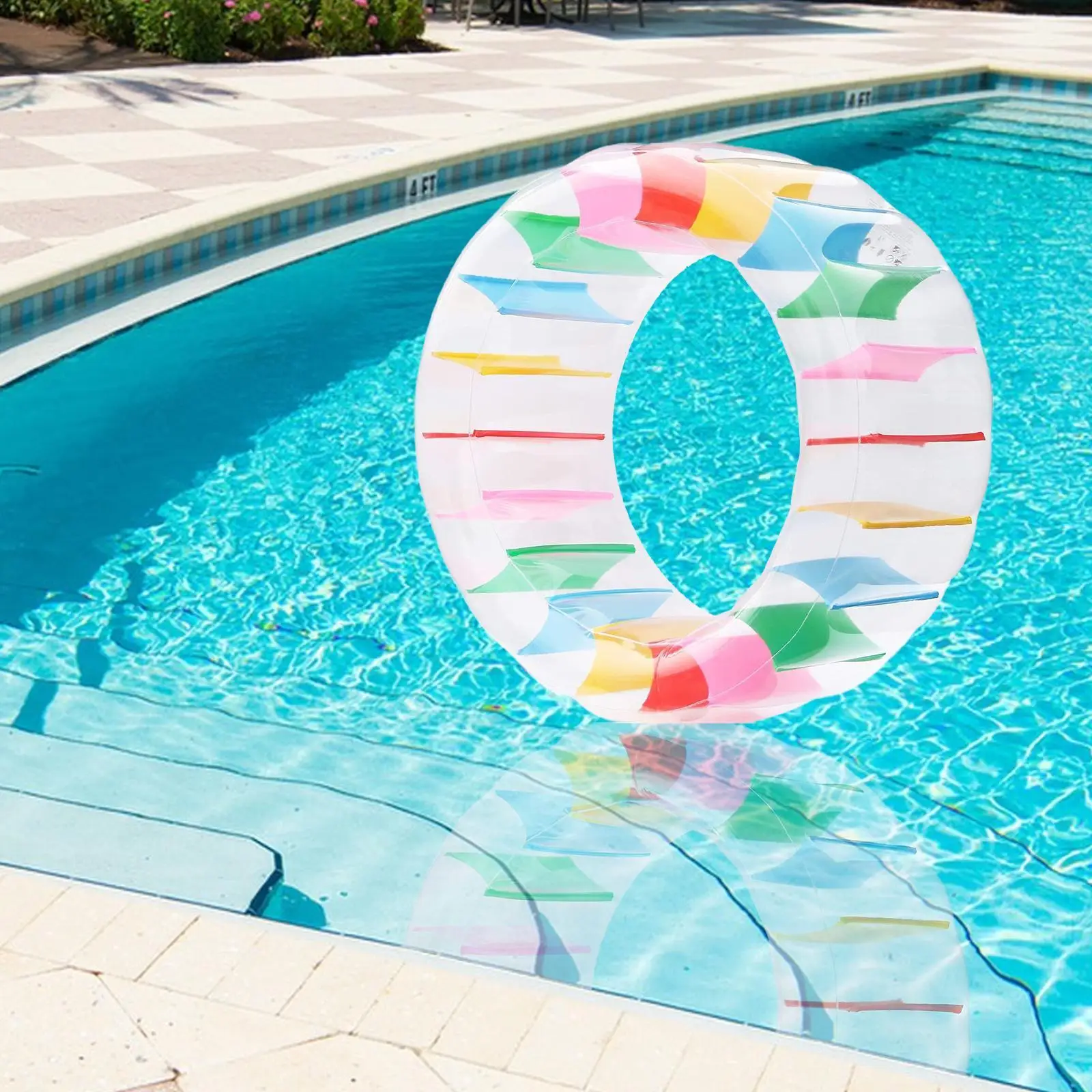 Swimming Pool Float Lightweight Colorful Water Wheel for Lake Pond Courtyard