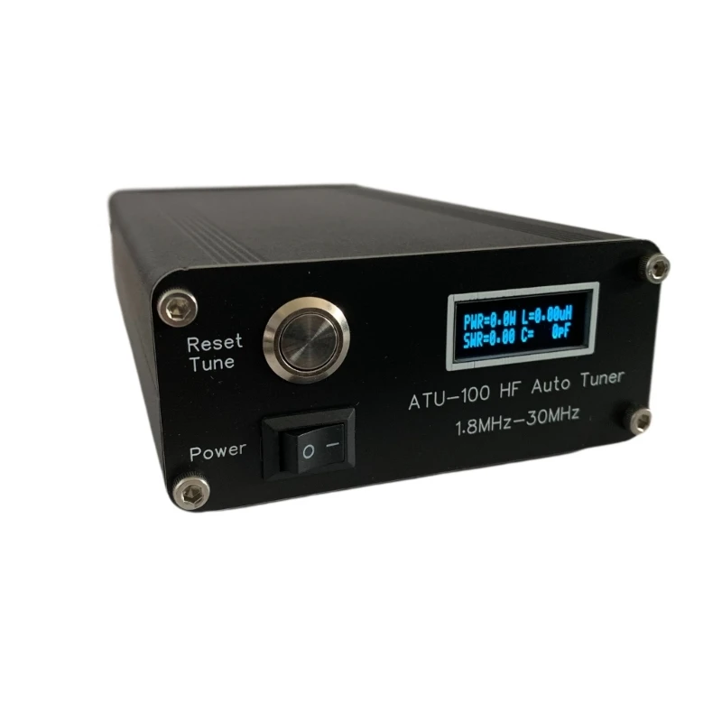 New ATU-100 1.8-50MHz 100W ATU-100 Automatic Antenna Tuner by N7DDC 7x7 0.91 OLED Aluminum Case Battery Drop Shipping