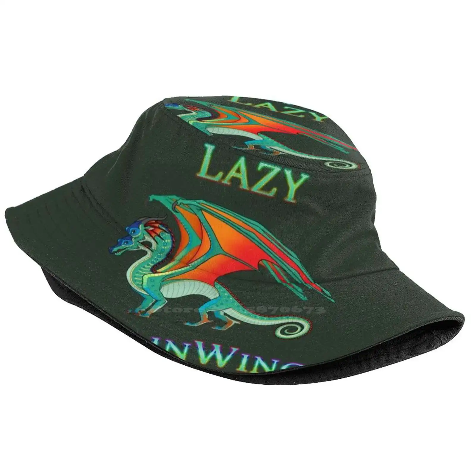 I'm A Lazy Rainwing Unisex Summer Cap Sunscreen Hat Wings Of Fire Wof Rainbow Forest Dragon Chameleon Tui Sutherland Fantasy