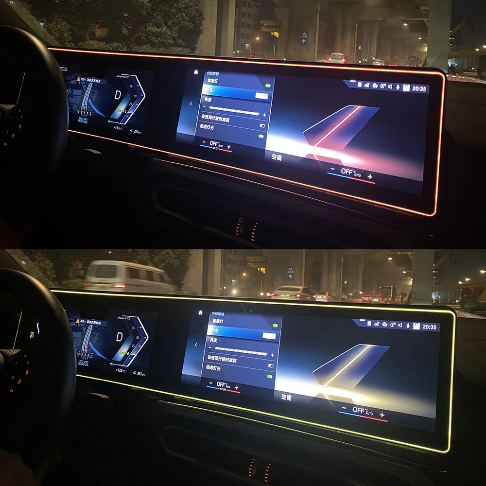 LED 11 Color Screen Light，BMW G20 G26 i3 i4 i5 G60 G05 X5 G06 X6 G07 X7 M3 M4 Series Car Monitor Display Ambient Light Part