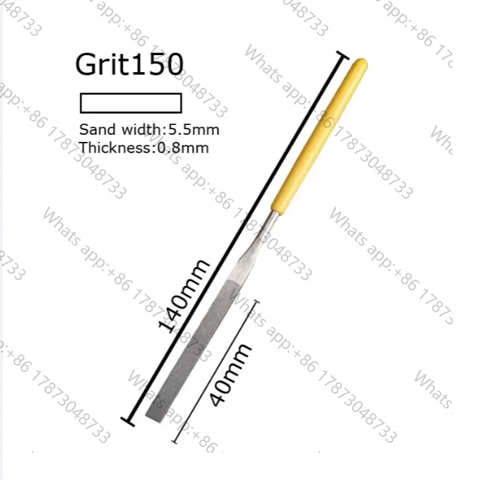 1pcs Ultra Thin Diamond Flat File 0.5/0.8/1mm Thickness Hand Triangle Circle Semicircle File Knife for Grinding Jade Mold
