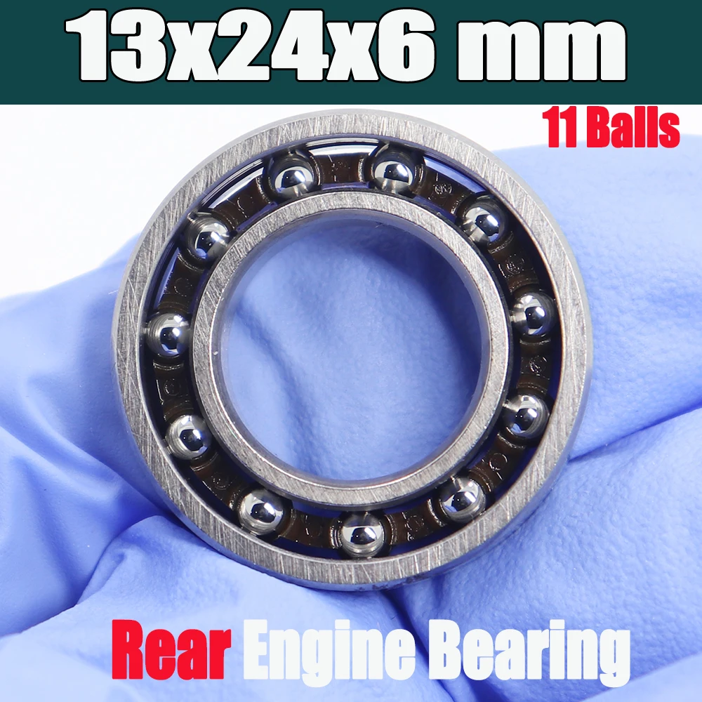 

MR2413E 13*24*6 мм задний шарикоподшипник двигателя 1 шт. ABEC-3 C3 клиренс полимитовый нейлоновый сепаратор T46 подшипники для NOVAROSSI .21 16200