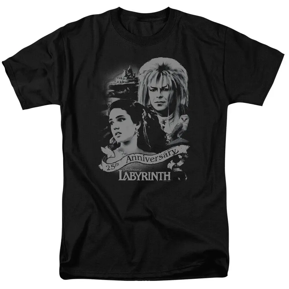 Labyrinth Anniversary T Shirt Mens Licensed Classic Movie Jareth Sarah Black