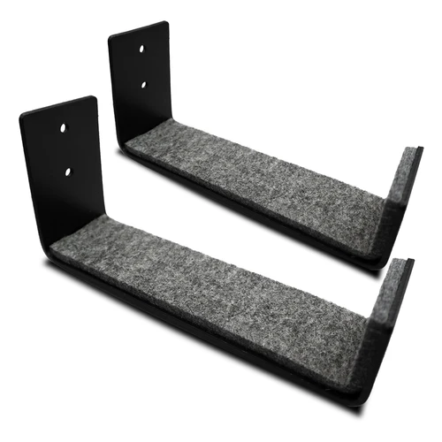 Estante de pared de aluminio para tabla de surf, soporte de exhibición, estante de almacenamiento para interiores para tablas largas SUP y tablas cortas multifuncionales, 2 unids/set