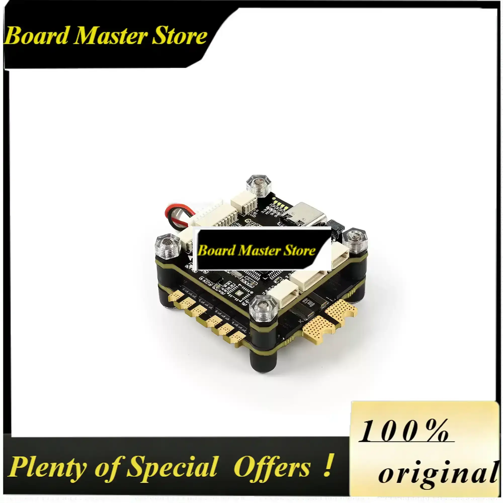 BoMaSComplete GEPRC TAKER F722 BLS 50A STACK Kit, Dual Independent BEC 9V2.5A+5V3A Type-C USB HD Digital FPV Stack
