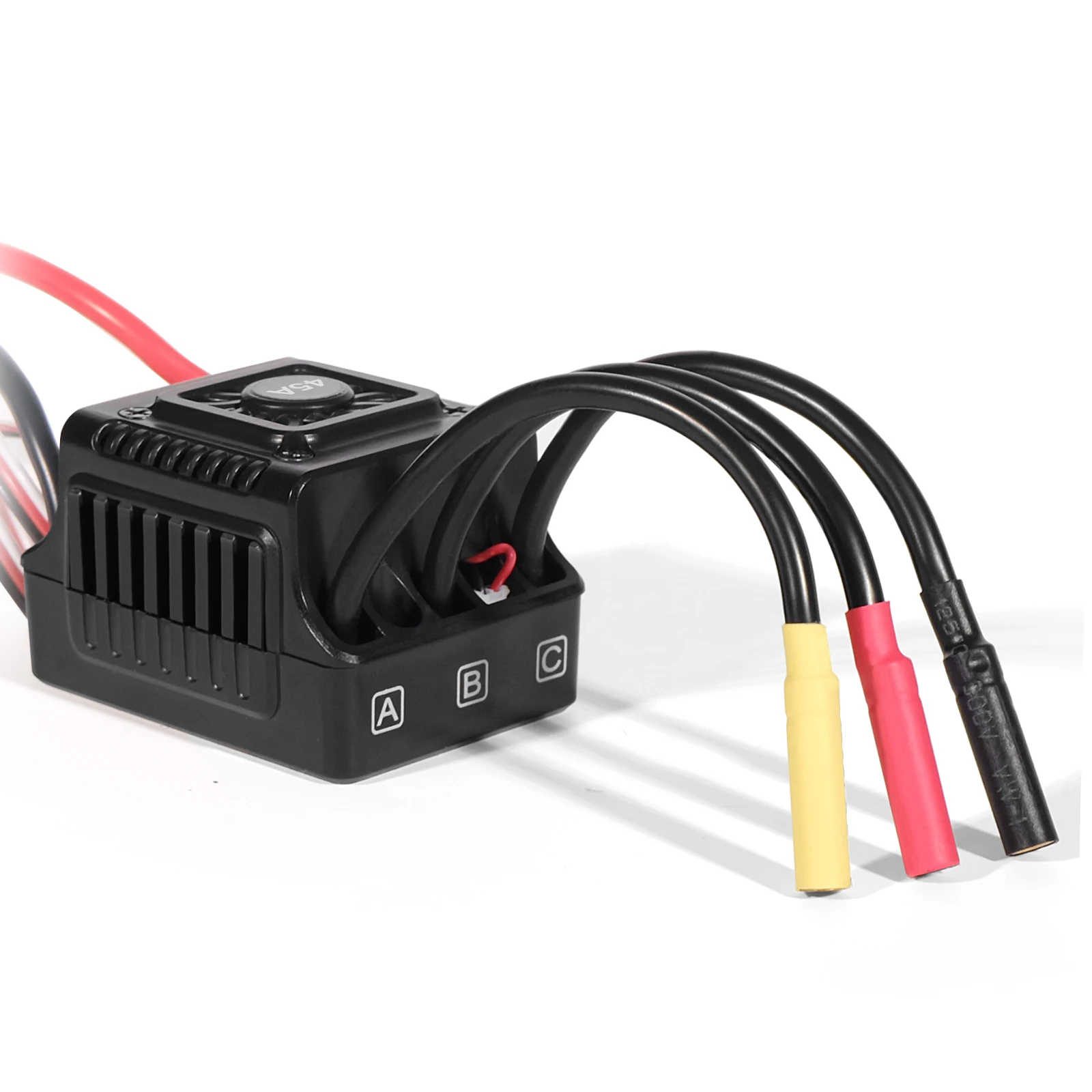 WSDT-45A-BT Sensorless Brushless ESC T-Plug Black 45A 2-3S LiPo For 1/10 RC On-Road Off-Road Buggy Monster With 5.85V/3A BEC