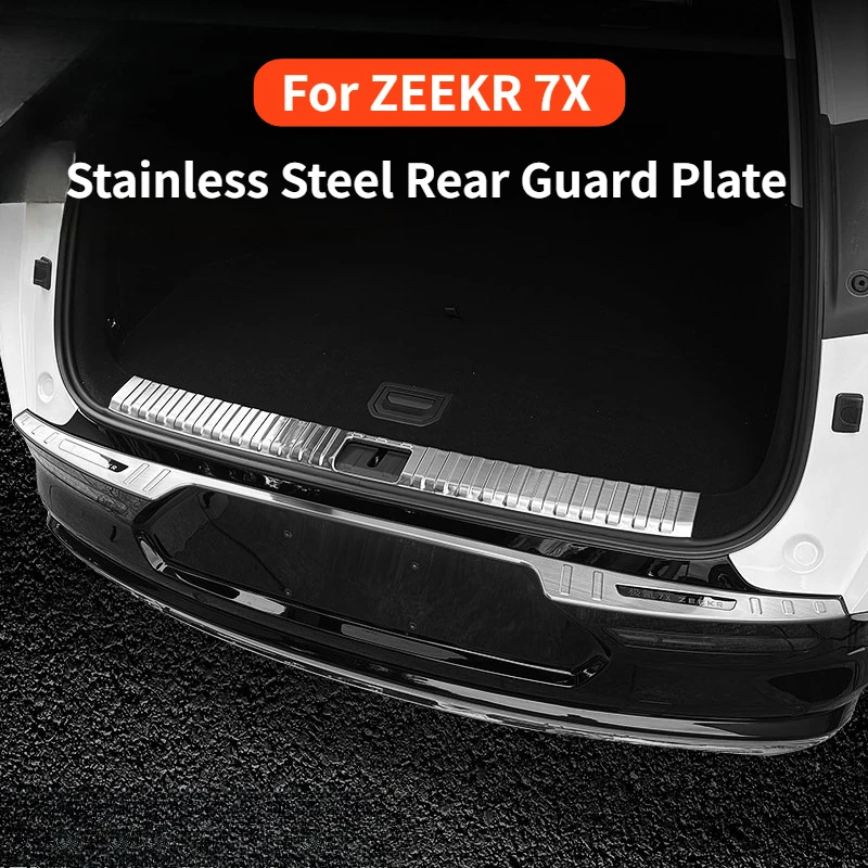 For ZEEKR 7X 2025 Rear Trunk Guard Metal Scratch-resistant Trunk Protection Strips Stainless Steel Threshold Strips Accessories