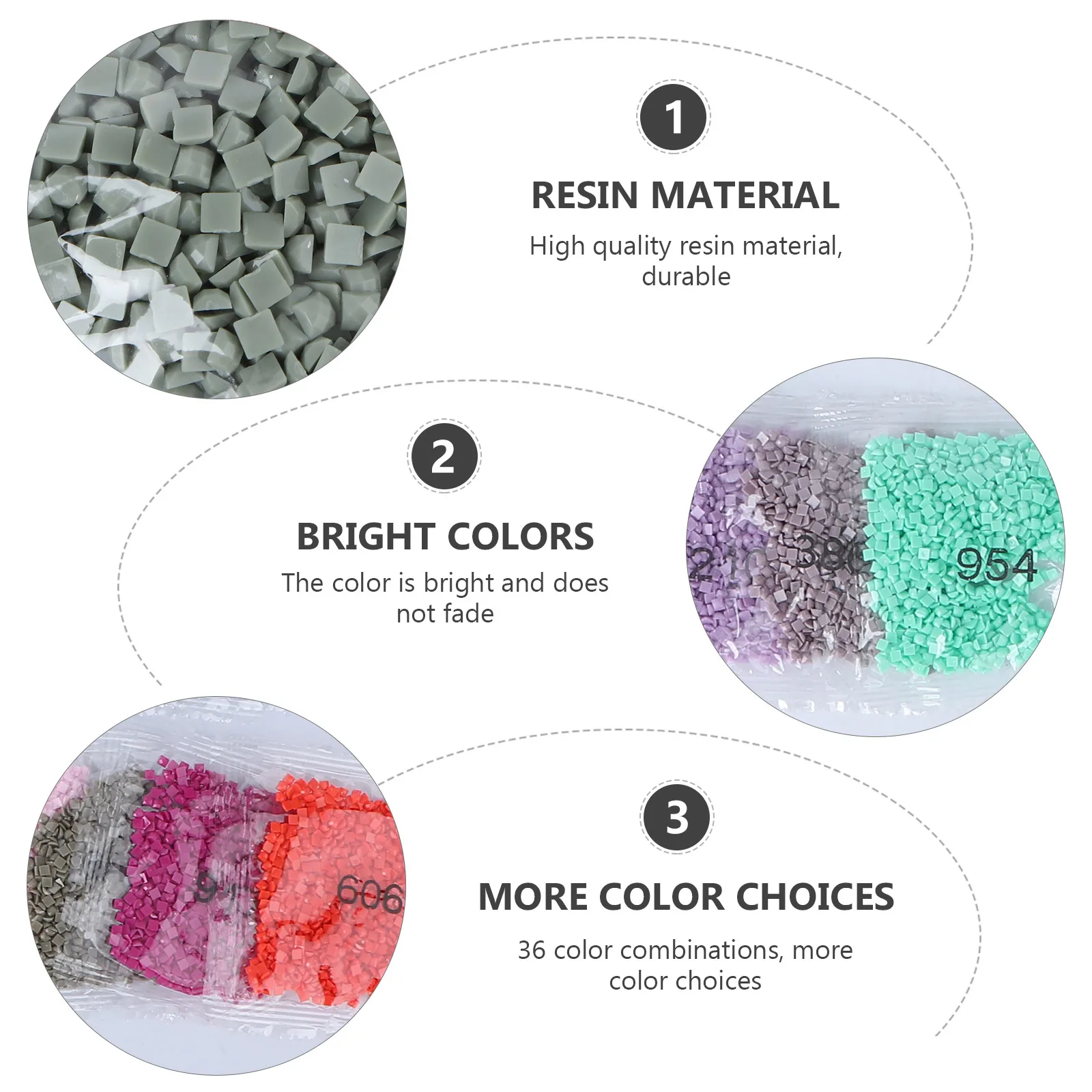 

Rhinestone Painting Materials DIY Resin Diamond Beads Crafts Decoration Drill Accessories Replacement Supplies Shiny Colors