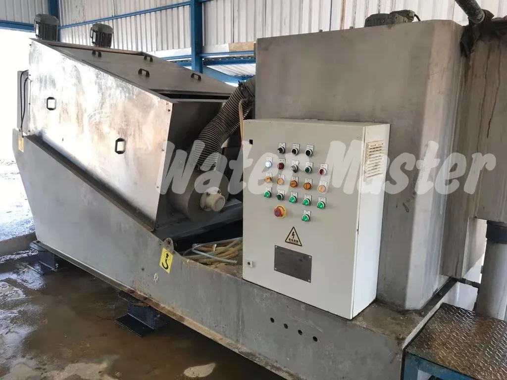 Prensa de tornillo Volute Máquina de prensado de tornillo deshidratado de lodos