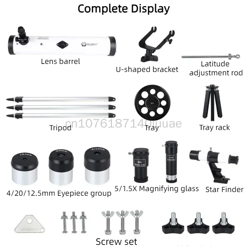 875X Astronomical Telescope with Star Finder, Professional Lunar Observation High Magnification HD Outdoor Telescope 76700