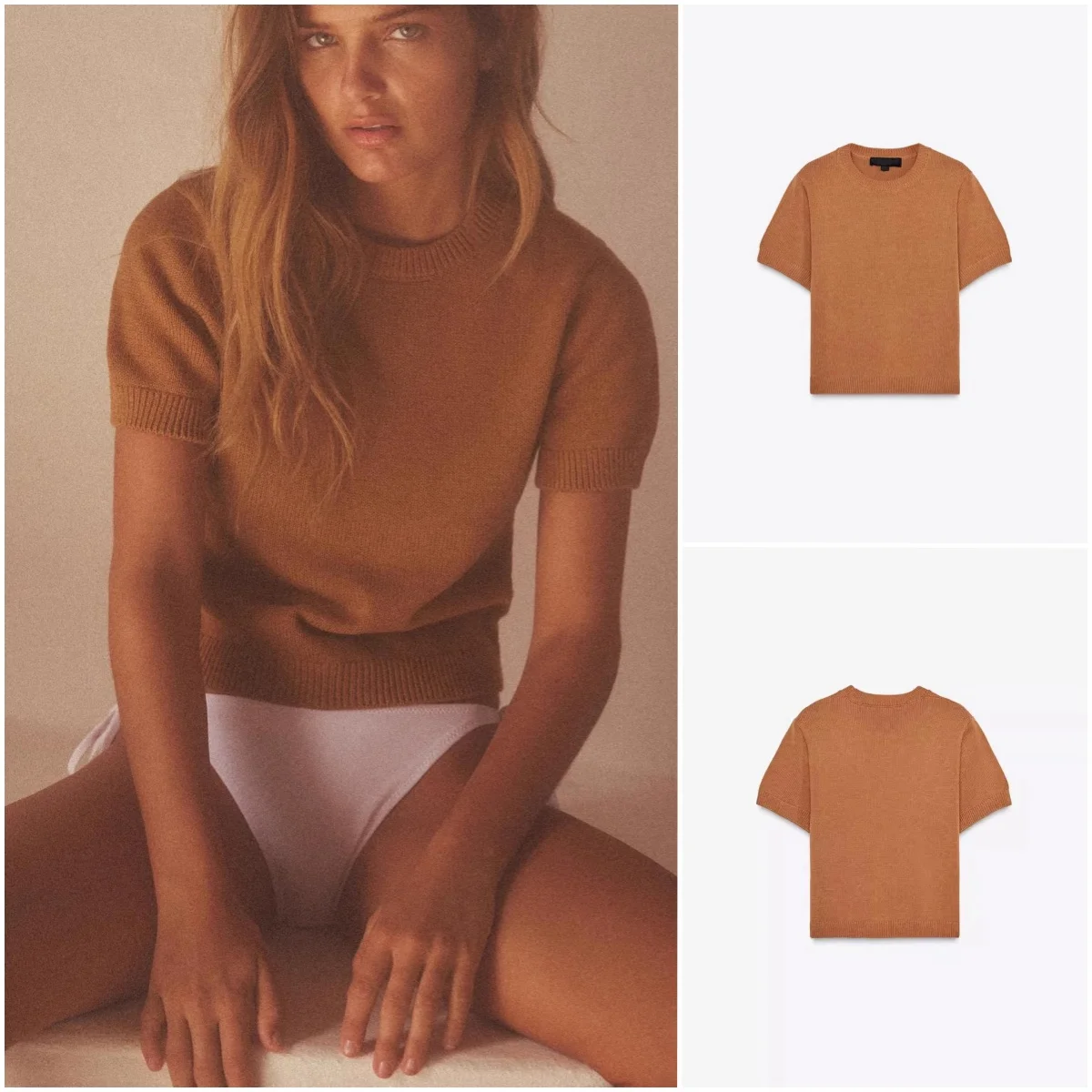 

Новое весеннее поступление, женский вязаный топ Lazy Sle, круглый Ne ort Sve, удобный для поездок на работу, простой дизайн, полиэфирное волокно