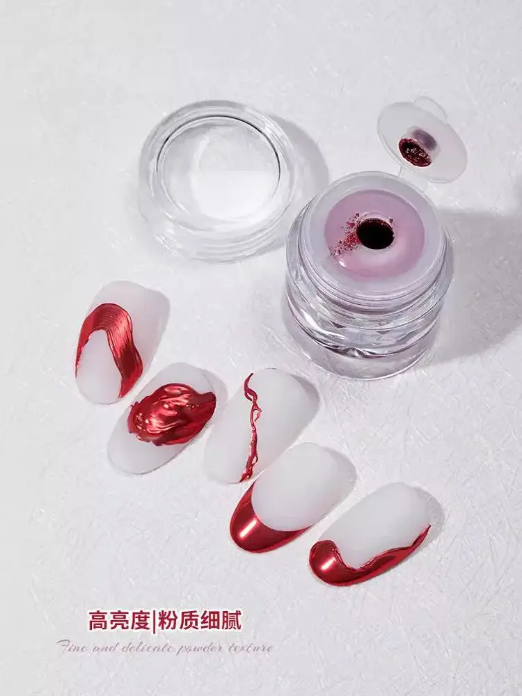 YZ Chrome Nail Powder,13 color series Mirror Metallic Effect Premium Salon Nail Glitter Manicure Pigments for Nail Art Design