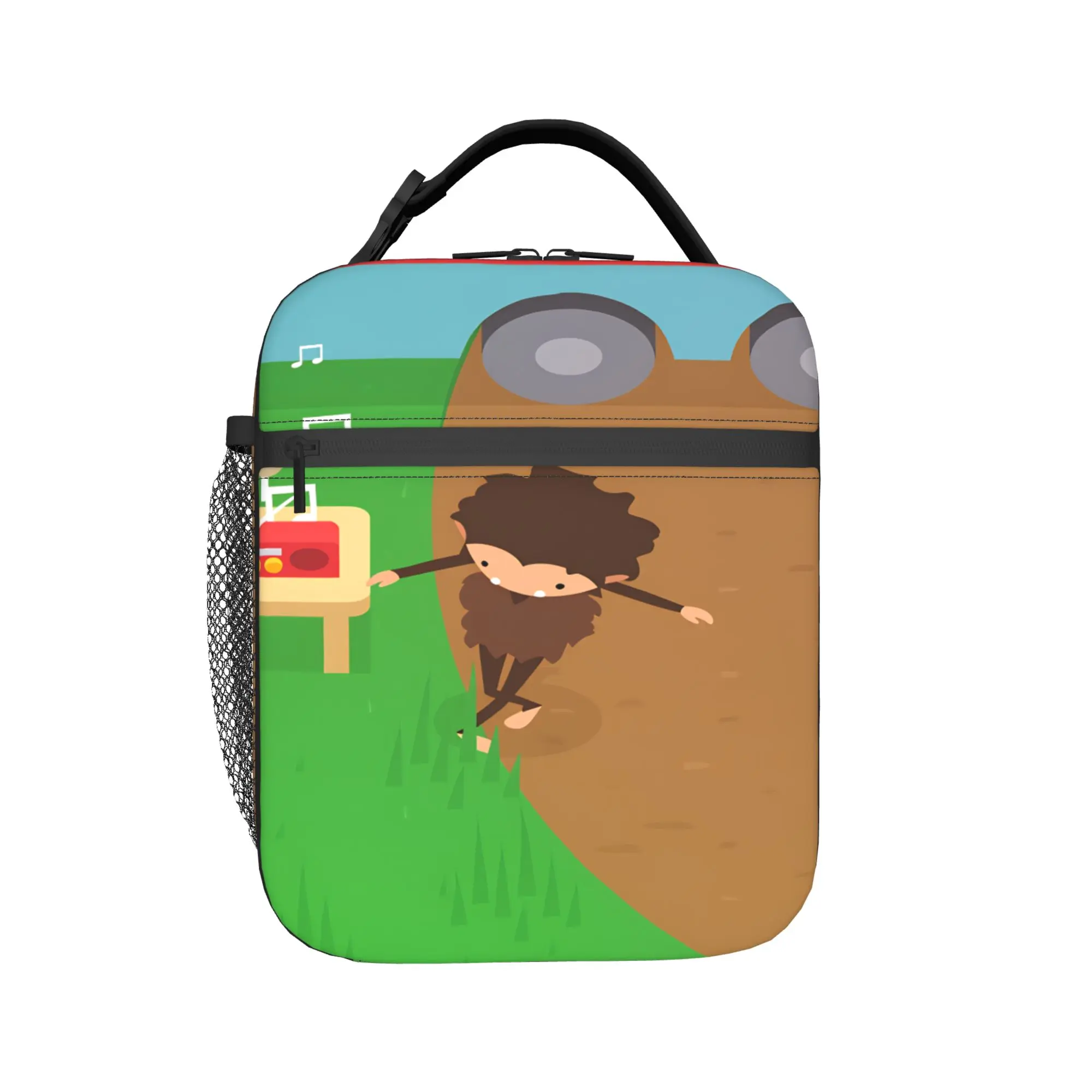 Sneakys Sasquatchs Lunch Bag  Office Lunch Box For Child Kawaii Print Tote Food Bags Waterproof Convenient Cooler Bag