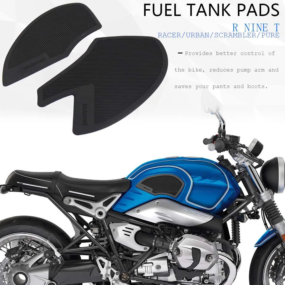 For BMW RNINET Urban R NineT NINET Scramble R9T Pure New Side Fuel Tank Pads Protector Stickers Knee Grip Traction Pad R NINE T