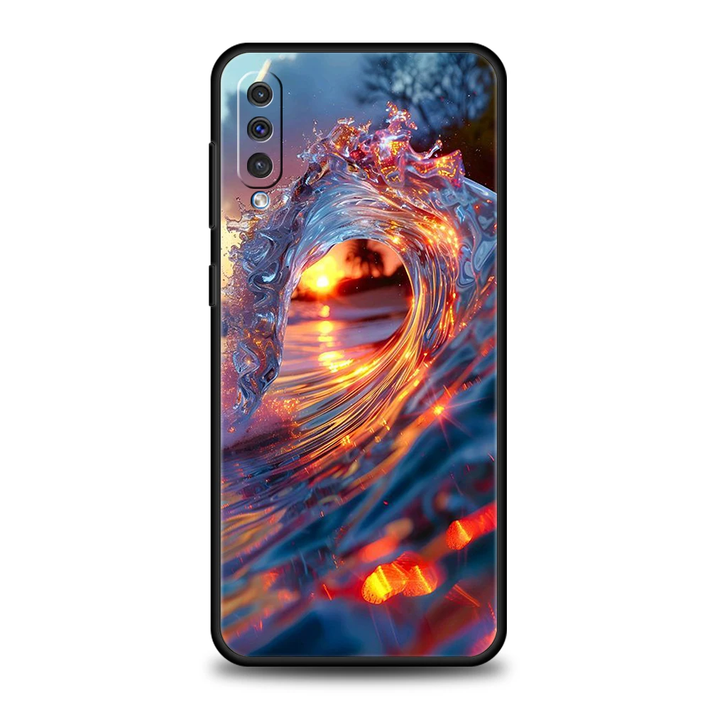 Etui na telefon Blue Sea Ocean Waves do Samsung A56 A36 A26 A24 A16 A14 A12 A32 A50 A70 A20E A22 A40 A34 A54 A42 A52 5G A06 Cover