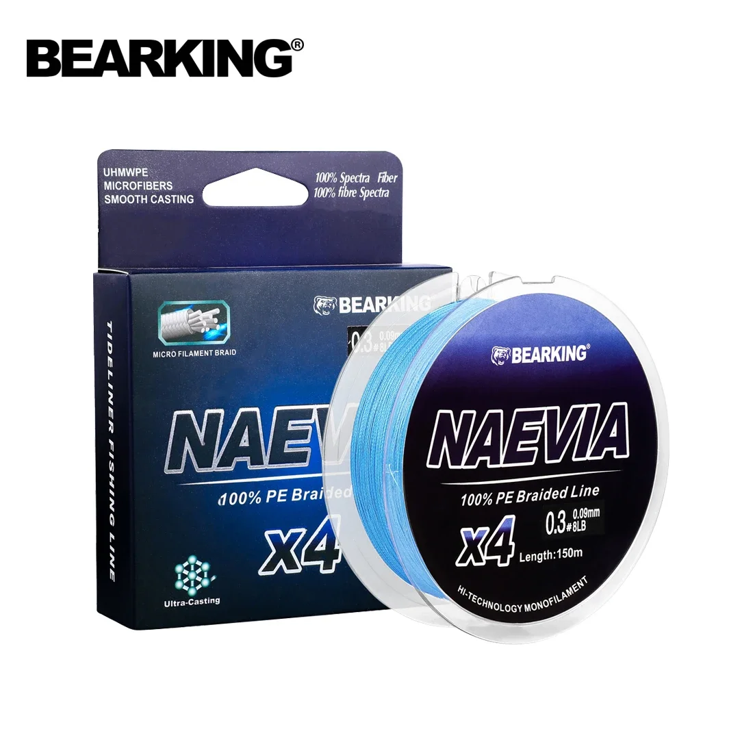 

150m 4 Strand PE Braided Fishing Line Brand BEARKING 10 93LB Soft Multifilament Fishing Line For Tent Fishing