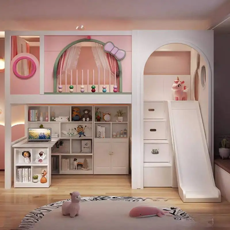 

Storage Canopy Kids Beds Expandable Europe Luxuce Custom Single Kids Bed Style Modern Design Lit Pour Enfants Furniture Home