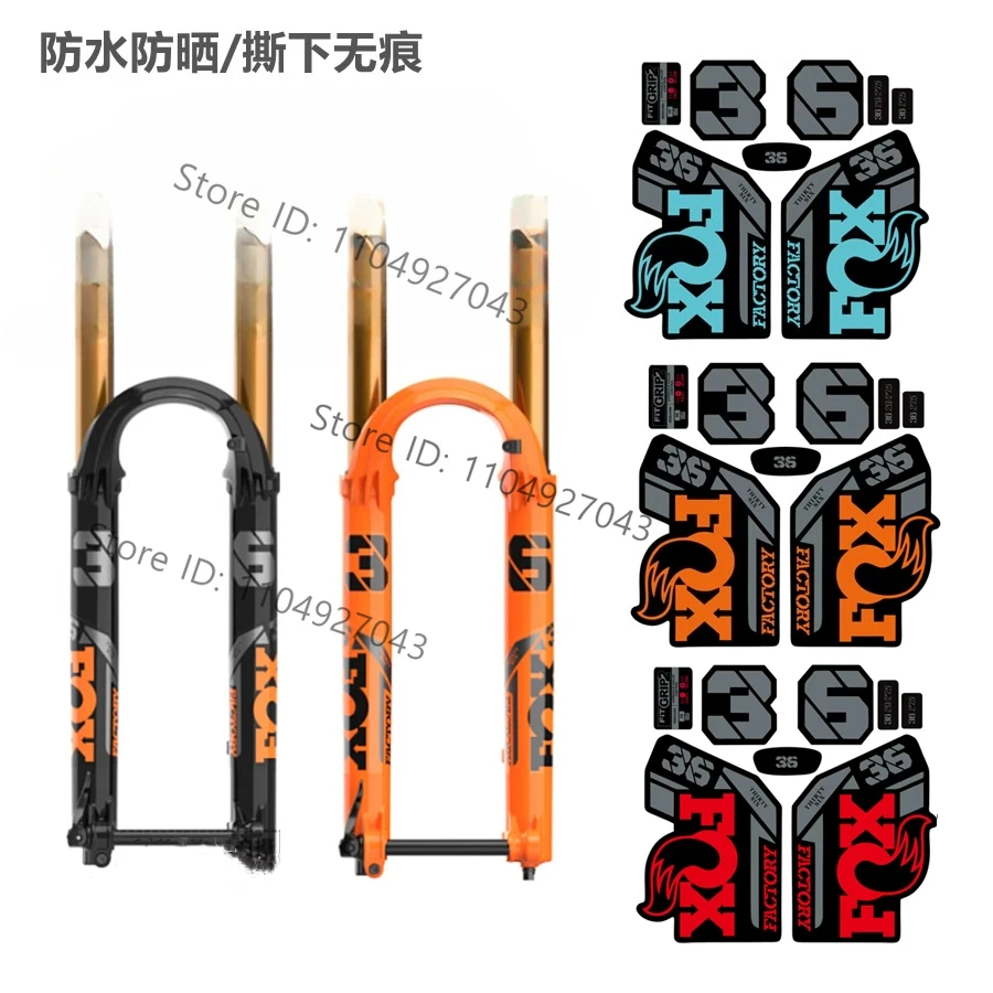 2021 fox36 AM front fork sticker all terrain mountain bike front fork sticker FOX 36 bicycle color changing sticker waterproof