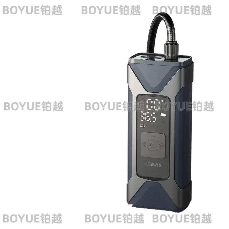 Mini Portable Electric Air Compressor 7500mAh 160PSI Type C LED Light Wireless Tire Inflator Pump for Car Motorcycle Bike