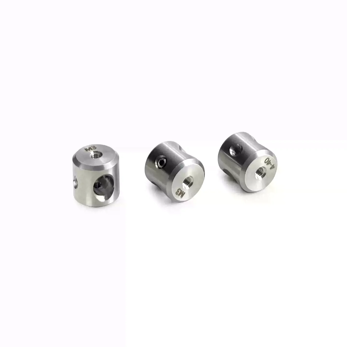Stainless Steel Cage Rod 90° Cross Coupler with M3 & 4-40 Tapped Holes for Φ6mm Cage Rod Fits 30mm / 60mm Optical Cage System