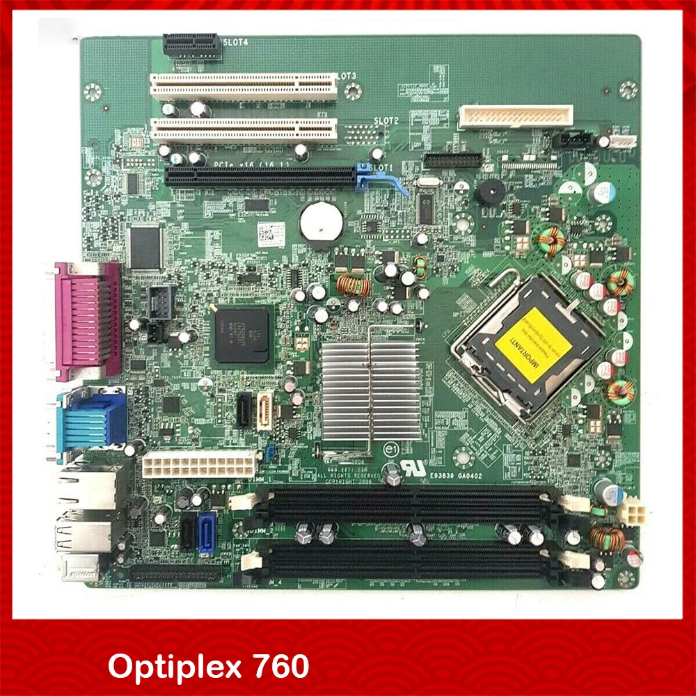 100% Working For DELL Desktop Motherboard Optiplex 760 LGA775 DDR2 BTX M858N M863N G214D 0G214D