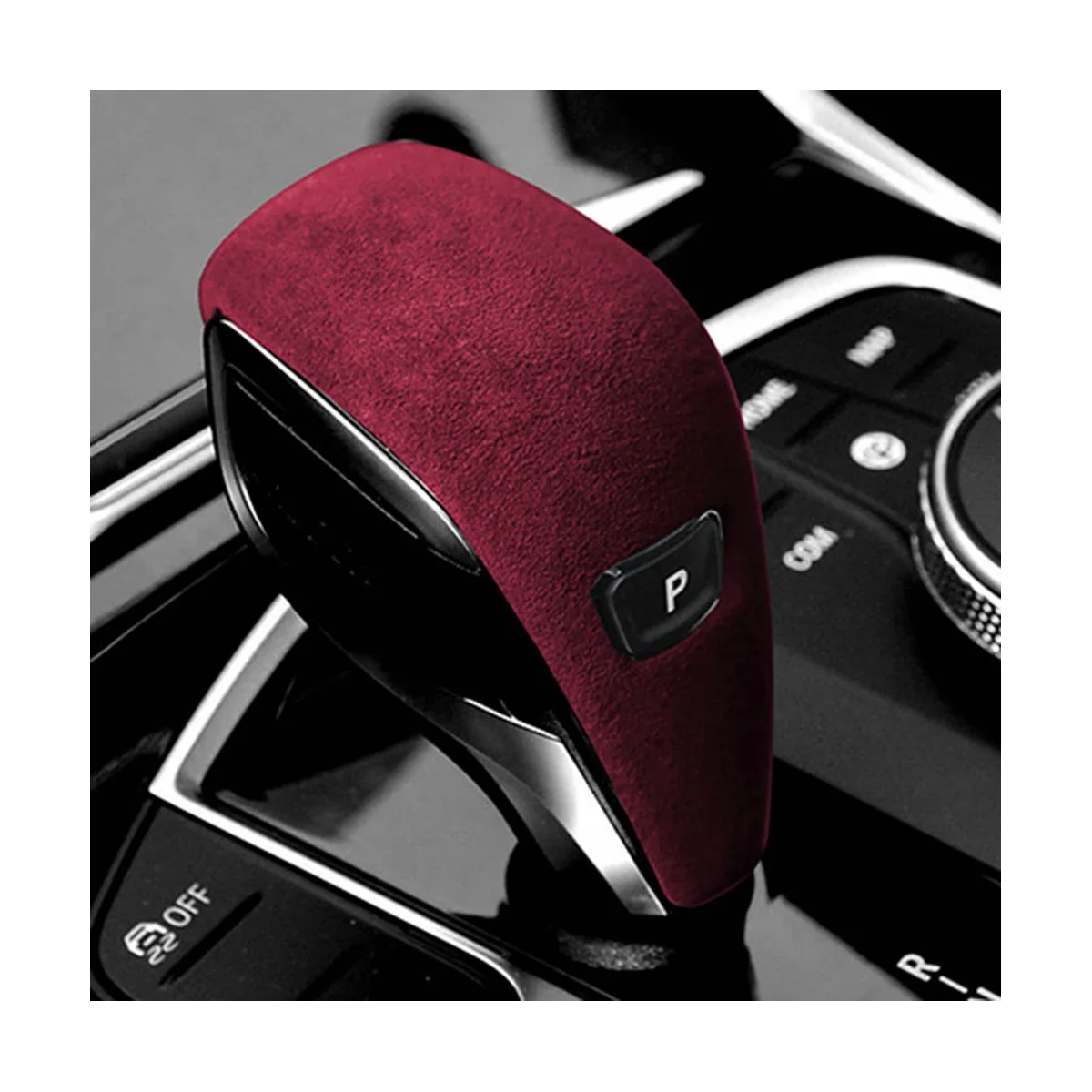 For Z4 G29 17-23 Wine Red Tumbled Leather Shifter Cover Protective Cover Case