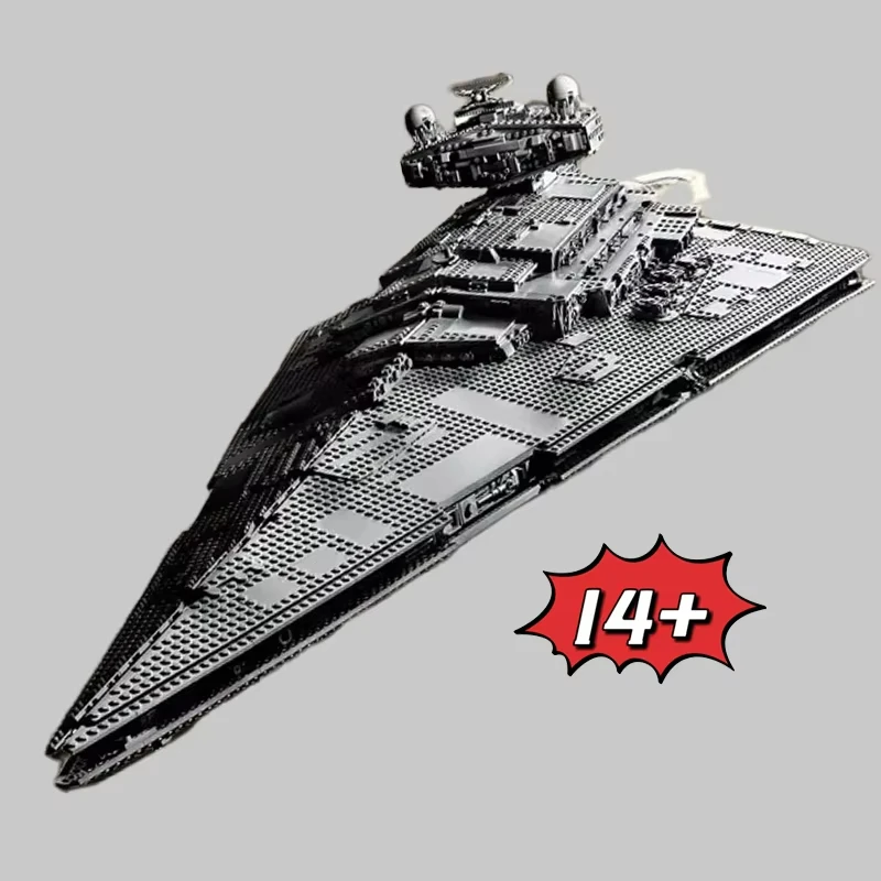 جديد سفينة الفضاء سلسلة 4784 قطعة الإمبراطورية ستار المدمرة 75252 نموذج اللبنات العملاق التجمع لعبة عيد الميلاد الصبي هدية عيد ميلاد