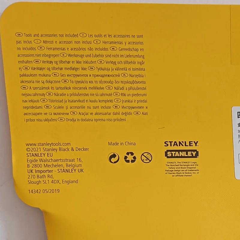 Imagem -05 - Stanley 1-pcs Reforçado Profissional Ferramenta Bolsa Aberto Vazio Pequeno Organizador Multiuso Cintura Bolsa para Ferramentas Mecânico Eletricista