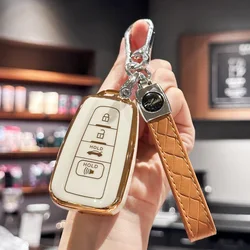 TPU Key Fob Cover with Keychain, Car Key Fob Case for Toyota 2018-2022 Camry RAV4 Highlander Avalon C-HR Prius Corolla GT86