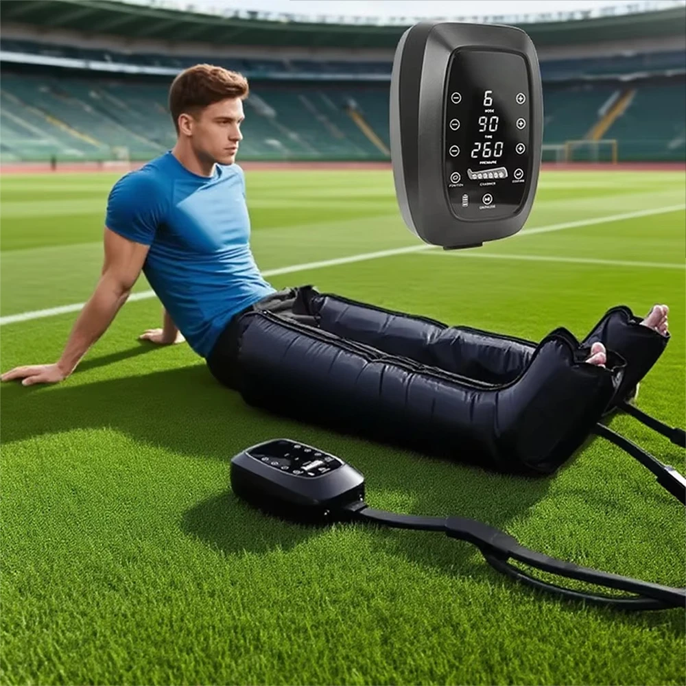 

Профессиональный компрессионный массажер для ног, лимфодренажный аппарат для циркуляции, беспроводные перезаряжаемые воздушные компрессионные ботинки