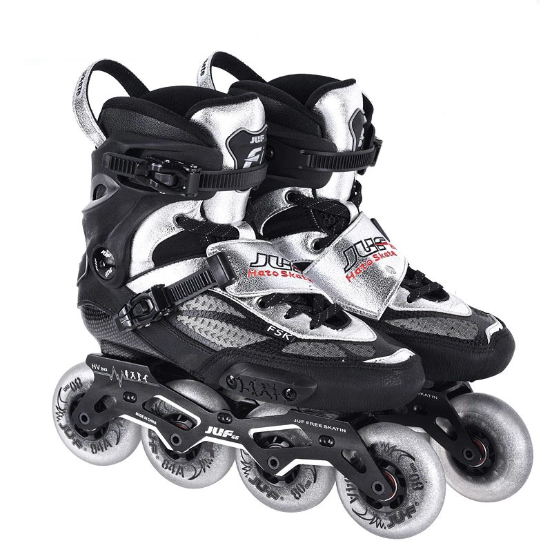 

Original JU-F HATO Carbon Fiber Inline Roller Skates Professional Adult Kids Street Asphalt Road Slalom Sliding Skating Shoes