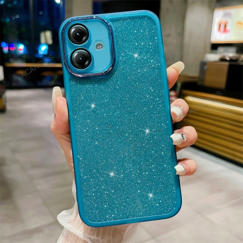 Glitter Silicone Soft Case For Motorola Moto G14 G24 G34 5G G54 G04 G85 G60 G32 G04s E14 Edge 40 Neo 50 Fusion Pro Cover G 14 60