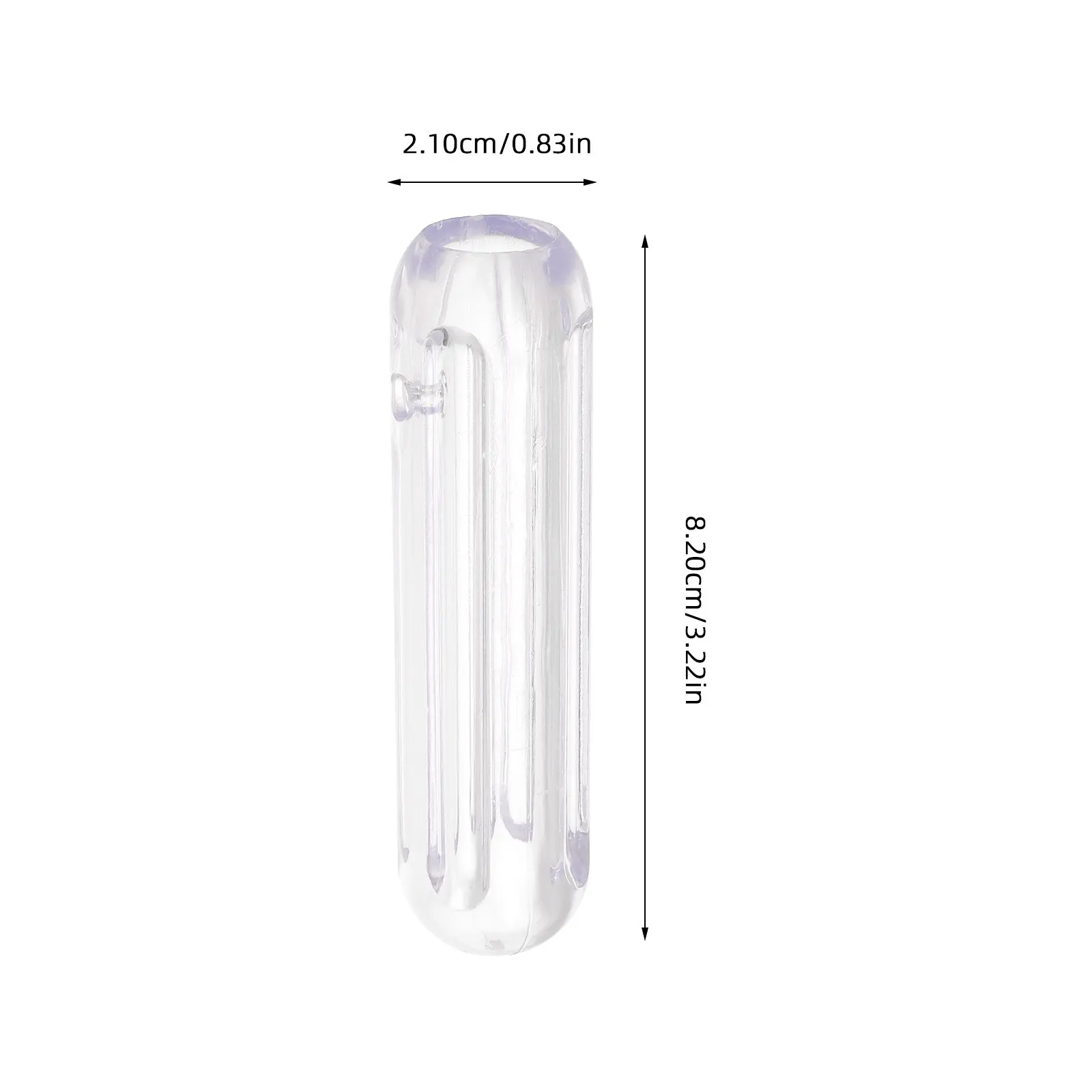 6Pcs Transparent Horizontal Stripe Curtain Rod Handle for Living Room Bedroom Hotel Modern Decor Curtain Pull Rod Finials Grip