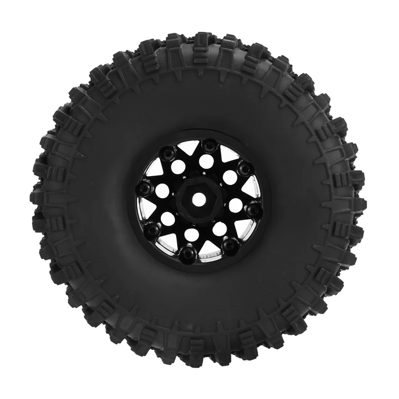 DELAM-8PCS 120 มม.1.9 Beadlock ล้อยางขอบชุดสําหรับ 1/10 RC Crawler รถ Traxxas TRX4 RC4WD D90 Axial SCX10 II III Redcat MST