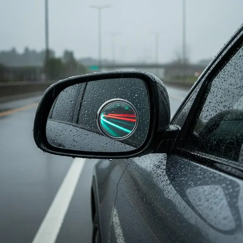 HD Convex Car Blind Spot Rearview Mirror 2 Pack 360 Degree Rotation Wide Angle for Auto Safe Reversing Parking Water‑Repellent