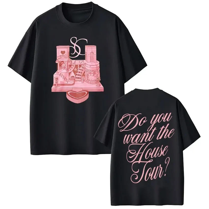 Men Women Fashion T-shirts Do You Want The House Tour Sabrina Carpenter Vintage Print Tshirt Oversized Casual T-shirts Fan Gifts view 4