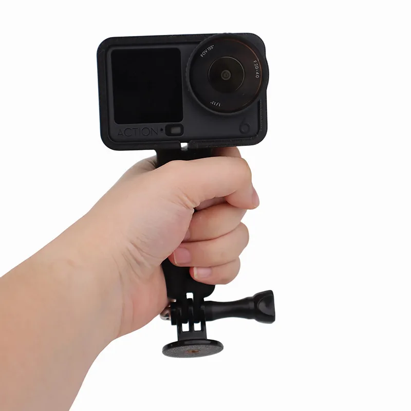 

Camera Shooting Bracket Grip for DJI Osmo Action6,Selfie Grip Handle Action Mount Stand Protective Frame Cage with Mount Adapter