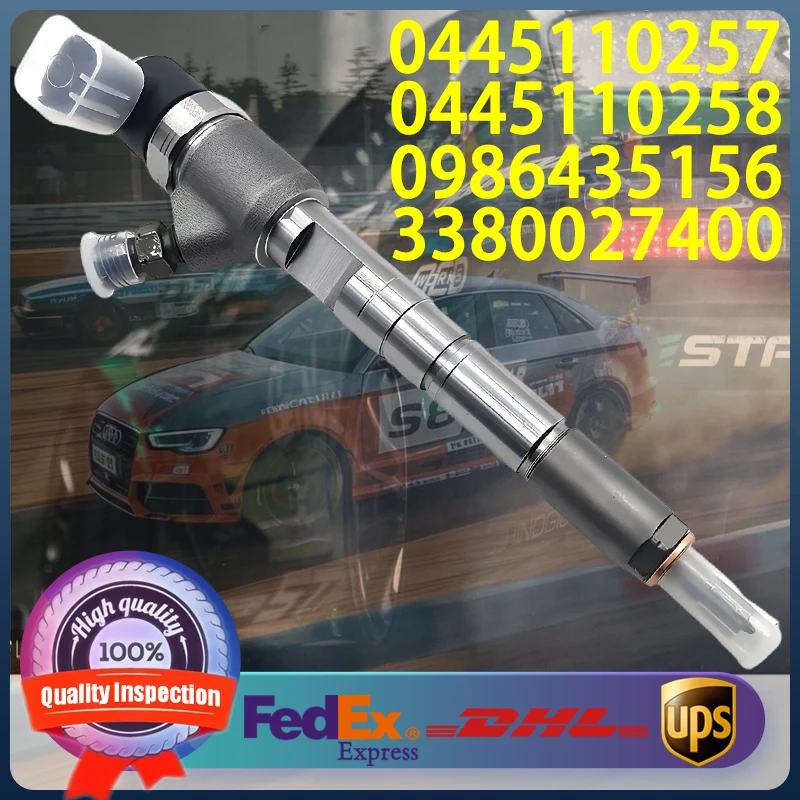 

0445110257 0445110258 0986435156 3380027400 Common Rail Injector For Hyundai Sonata Tucson Kia Carens Lotze 2.0CRDi Engine