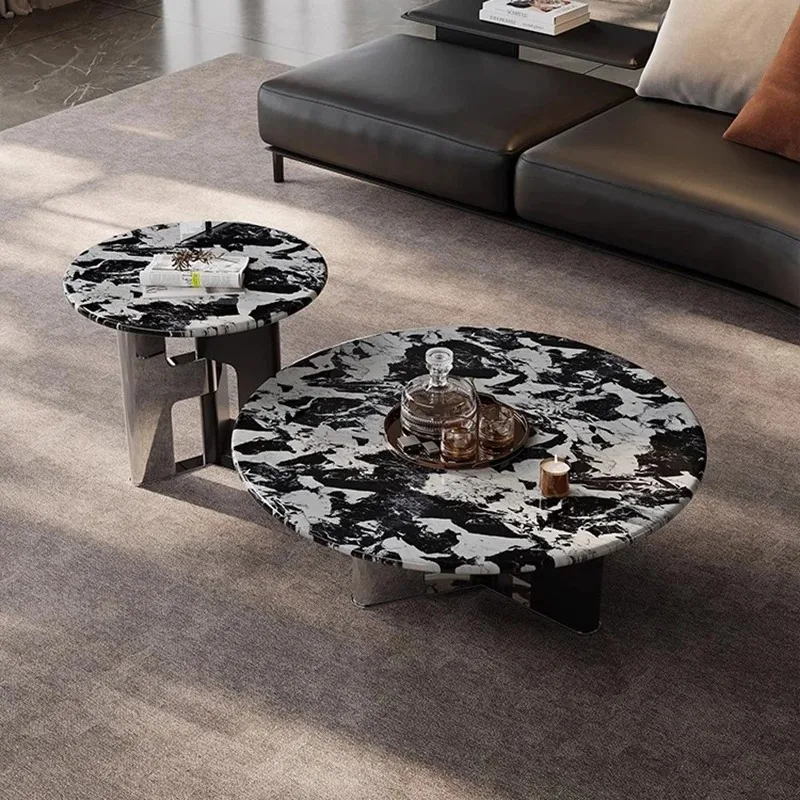 Aesthetic Modern Coffee Table Decoration Luxury Bedroom Living Room Designer Side Table Moving Mesas Bajas Trendy Furniture