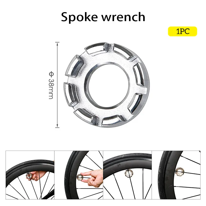 1PCS Bicycle Spoke Wrench Tools Road Bike Spokes Key Cycling Tools Steel Wheels Tool MTB Bicycle Repair Remover Bike Accessories