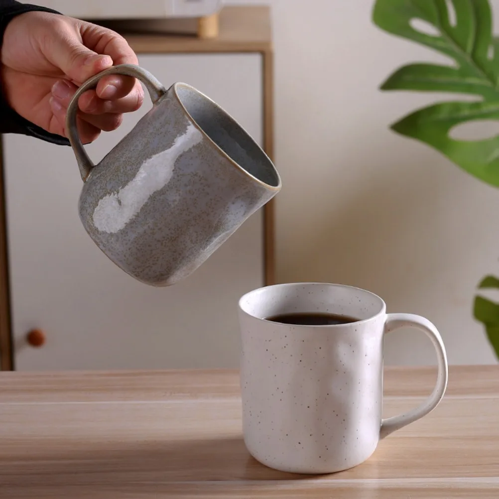 

Creative Mug Retro Ceramics Cups Household High-capacity Drinkware Coffee Cup Breakfast Milk Cupss Mothers Day Gifts