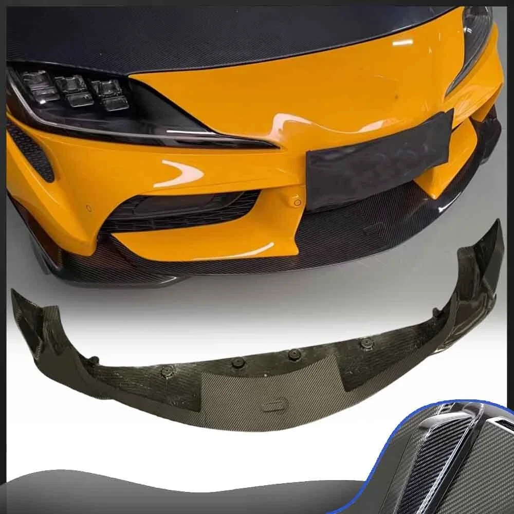 

Fits For 2019+ GR Supra A90 A91 MK5 Carbon Fiber T Style Front Lip Splitter Kit