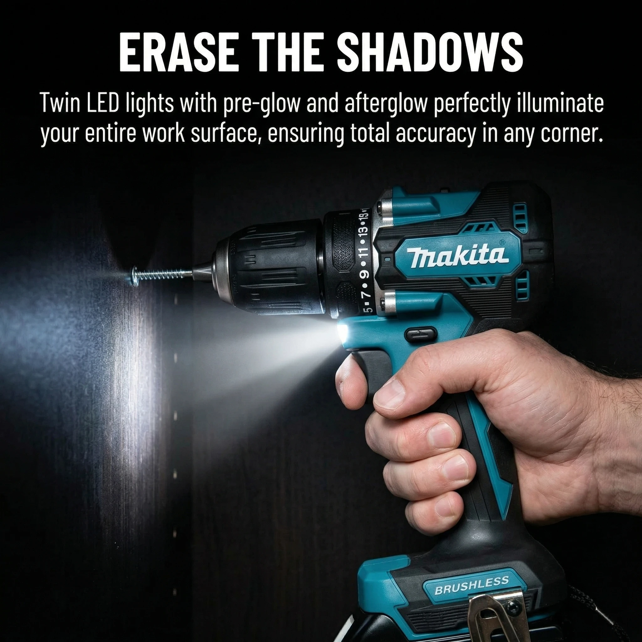 Makita DDF487 18V LXT Compact Brushless Cordless Drill Driver Fits All 18V Makita Lithium Batteries