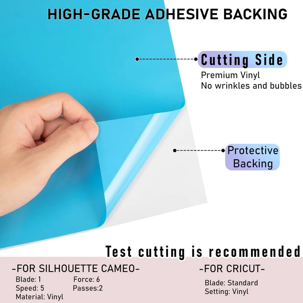 1 roll Permanent Vinyl for Cricut Maker 3/ Maker/ Explore 3,12*36in/12*60in/12x120in Adhesivet Vinyl, Adhesive Vier, Car Decal