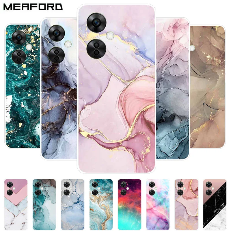 For OnePlus Nord CE 3 Lite Case New Fashion Marble silicon Soft TPU Back Cover For OnePlus Nord CE3 Lite 5G Phone Cases Coque