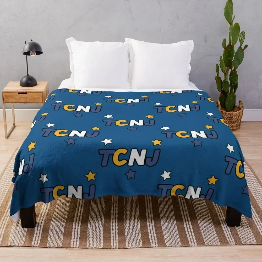

TCNJ Stars Throw Blanket Stain Resistant Cozy Warm Blanket